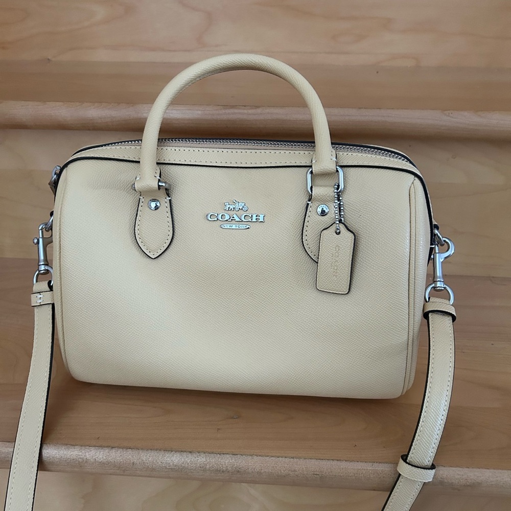 Coach vanilla Rowan Bag